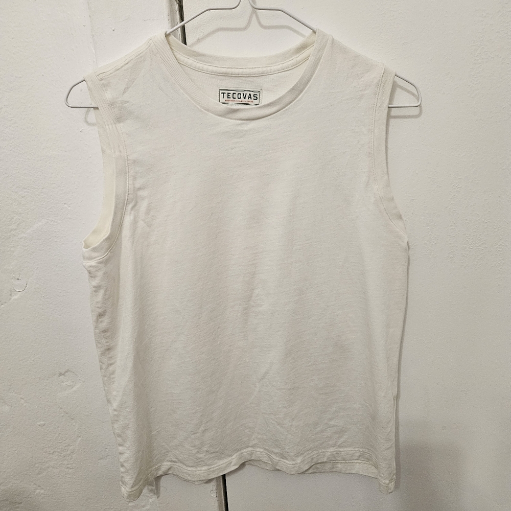 Tecovas Women's Sleeveless White Tank Top Small